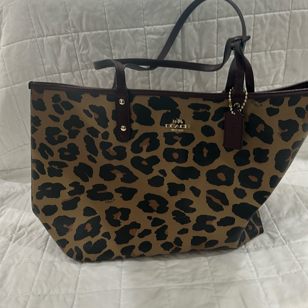 Coach reversible tote